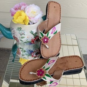 Women’s Mexican Handmade Leather Sandals size 8
